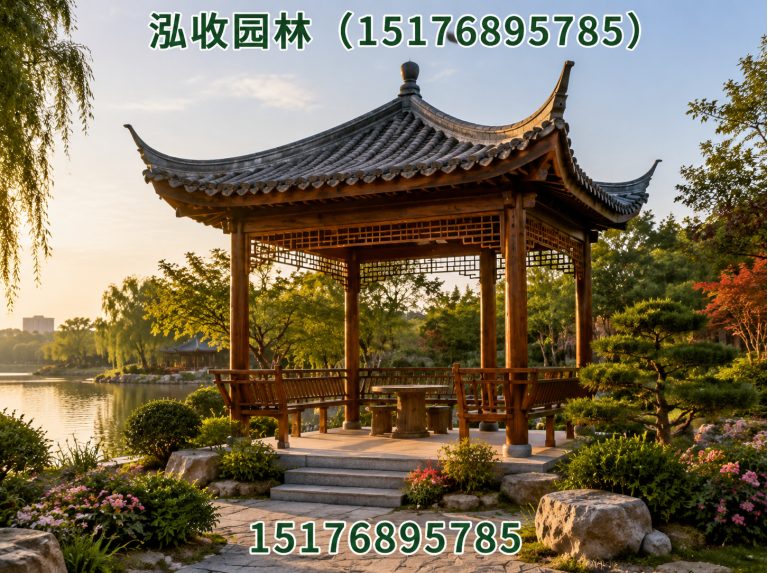 毕节防腐木凉亭展示图